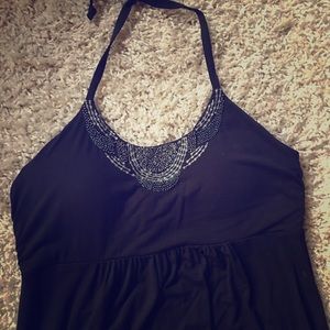 Tommy Bahama Black Maxi Dress Medium